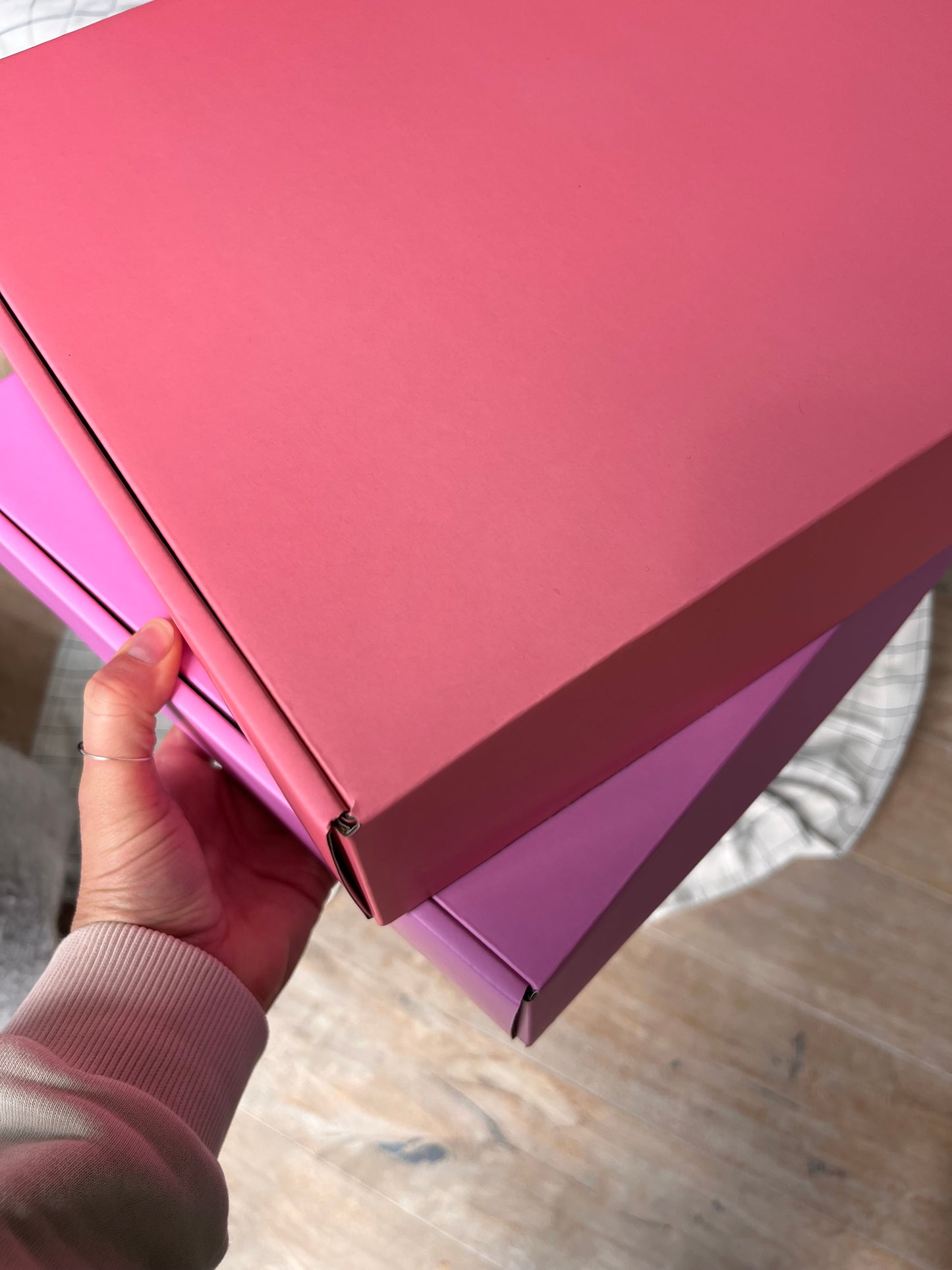 Pappbox Pastell-Violett
