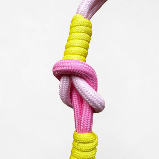 Handyband & Taschenanhänger Chubby Rope Neongelb Rosa 💛🩷