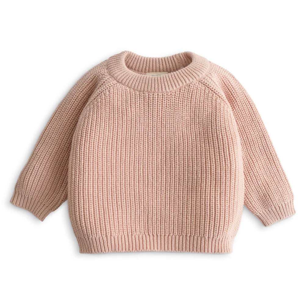 BioBaumwollstrick Chunky Knit Sweater Blush
