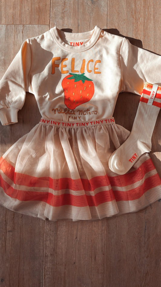 Calzini Tiny College Stripe Calzini medi Crema/Smeraldo