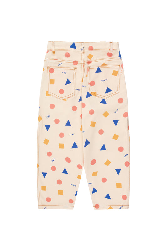 Pantaloni a botte geometrici 🔵🔺🟡🔹TinyCottons Vanilla
