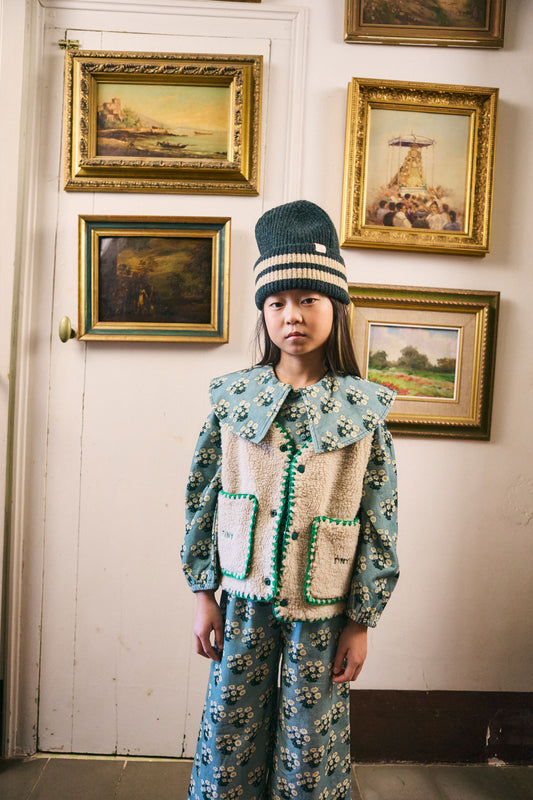 Tinycottons Sherpa Vest Dark Vanilla