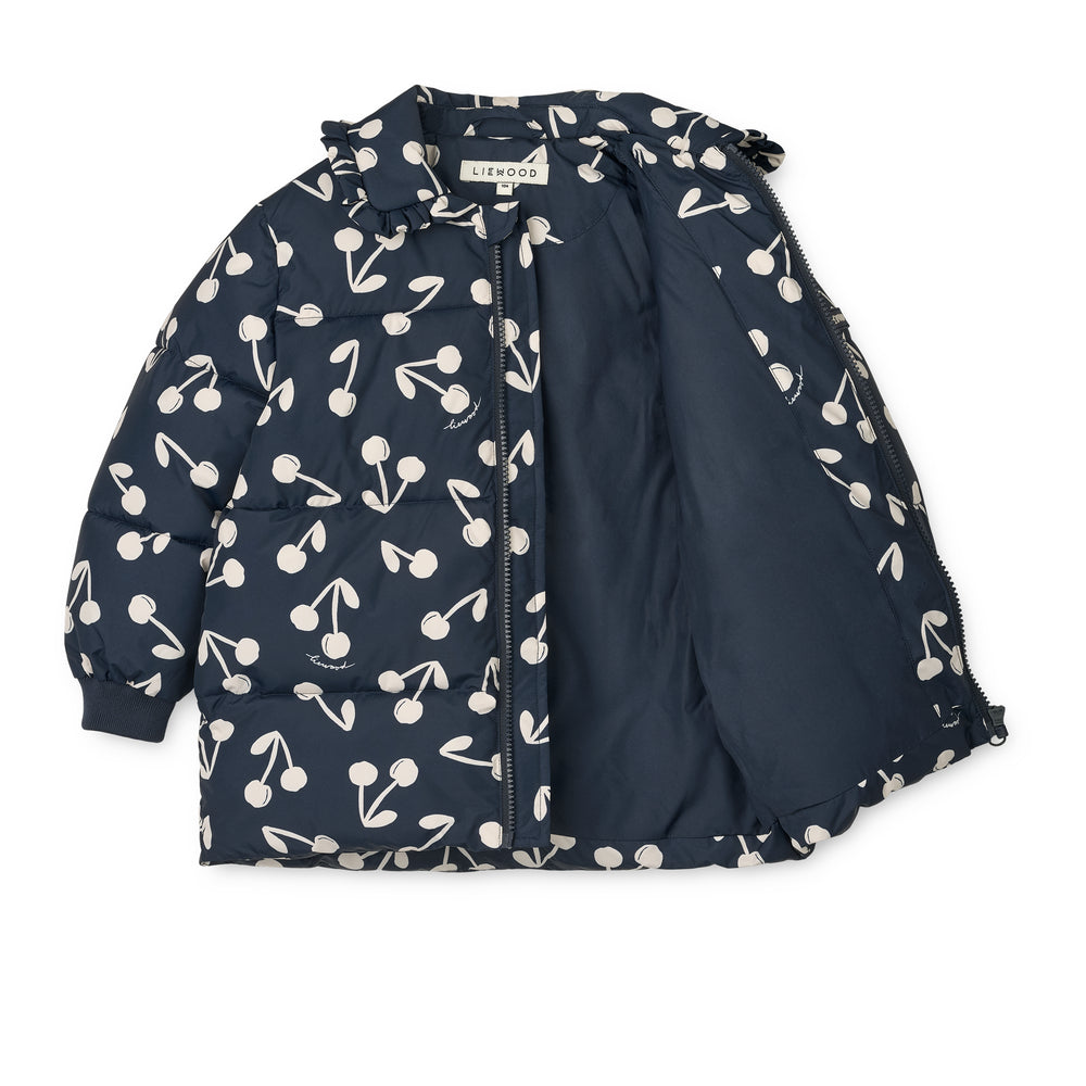 Anemone Long Jacket 🍒 mit Kirschmuster 116-134