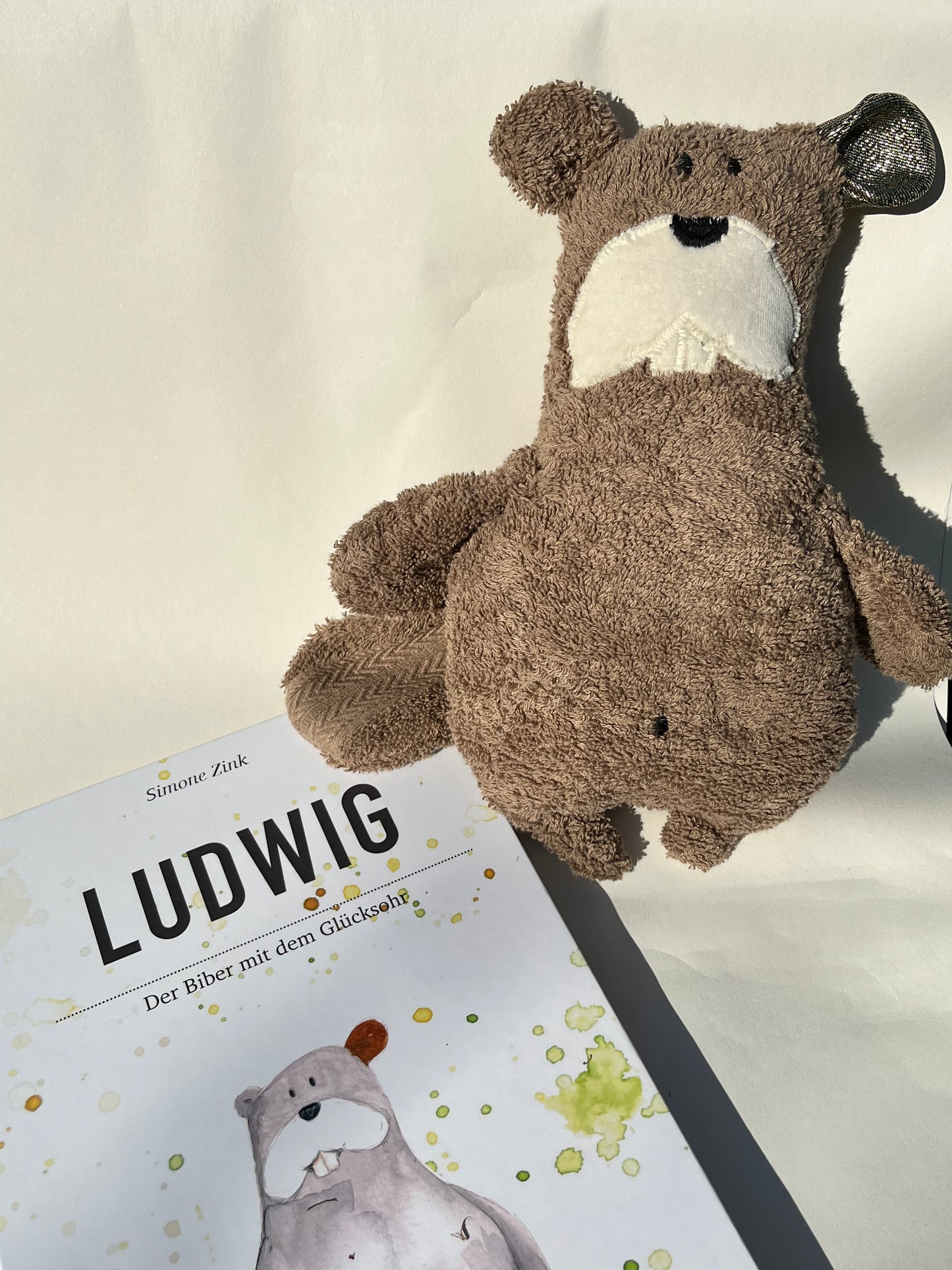 Bundle Ludwig Glücksohr Buch mit Kuschel Biber