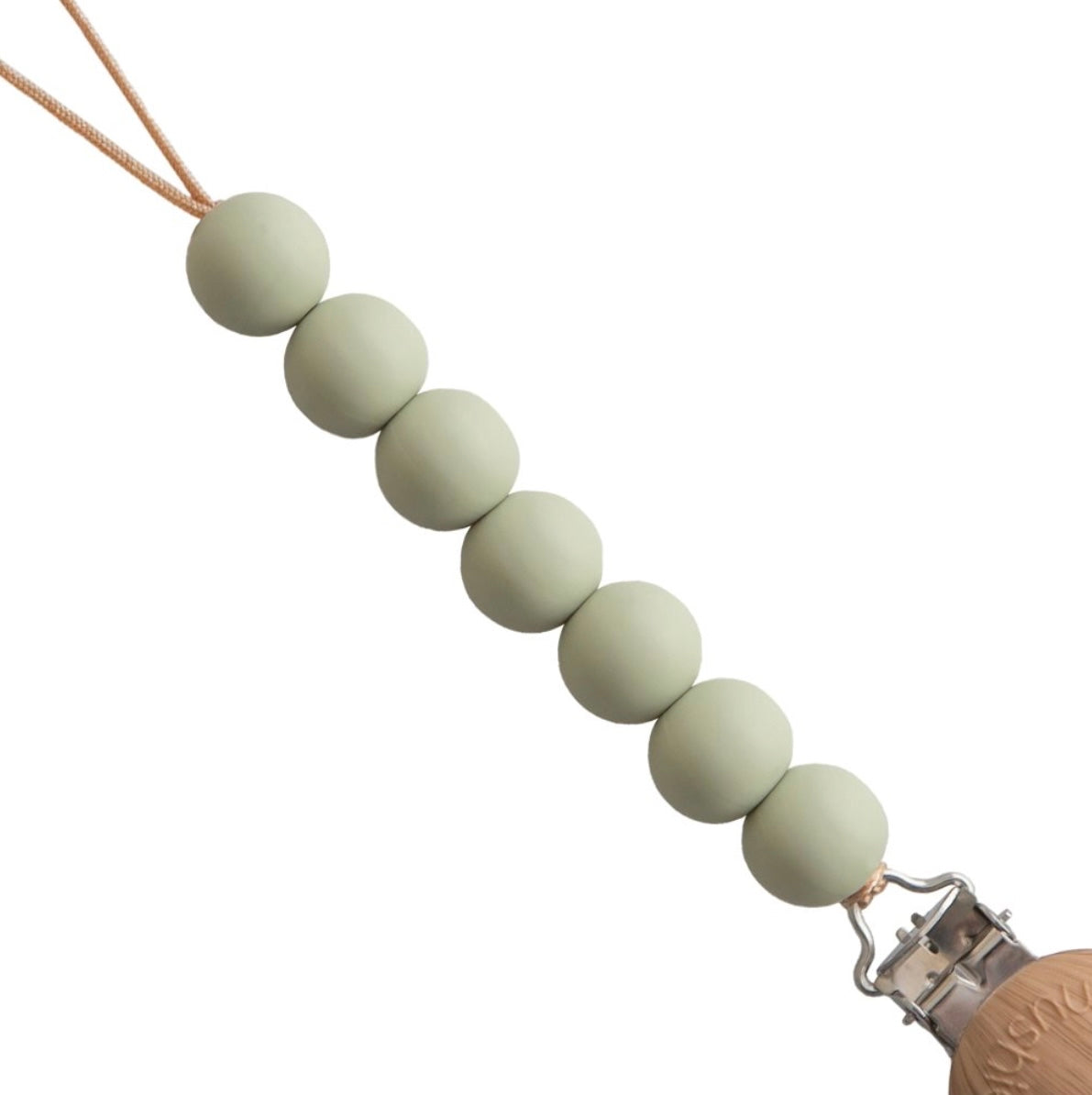 Pacifier chain Halo from Mushie - Sage