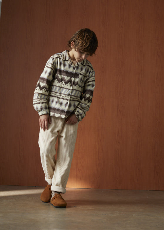 Kirin Flanellshirt Ikat Print The new society