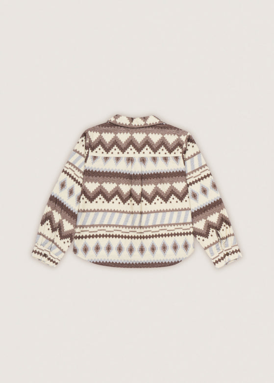 Kirin Flanellshirt Ikat Print The new society