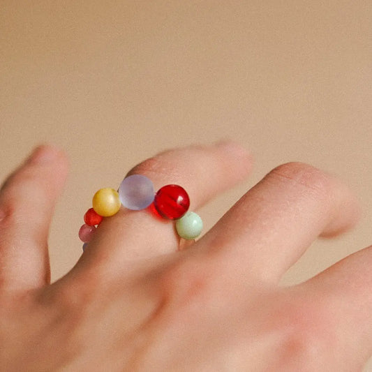 BOULE Ring Summer Edition Mint, Berry, Pale Blue & Yellow