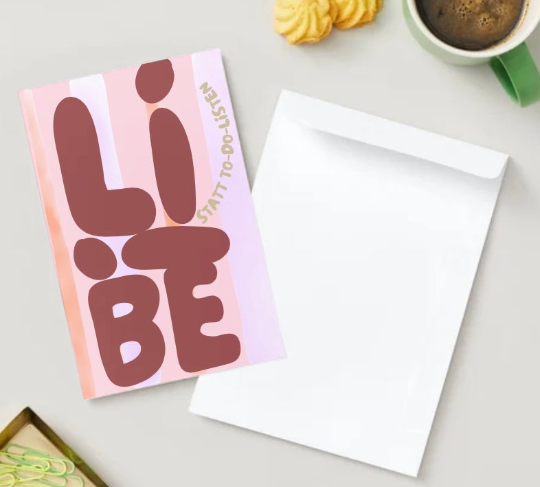 Mini poster love ๐ 14x21 cm ๐๐งก