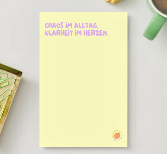 Mini Poster Chaos an ChristAms Mama 14x21 cm 🍊🧡