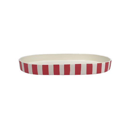 Toppu Oval Tray Servierplatte OYOY cherryred