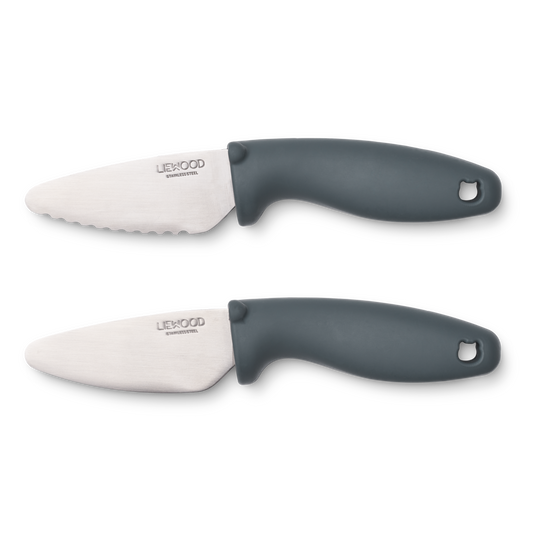 Liewood Perry “Erstes Schneiden” Messer-Set Whale blue