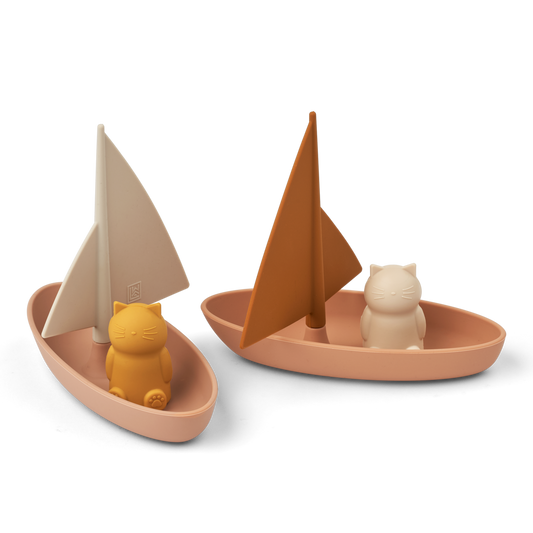 Bath toy boat Ensley Pale tuscany set of 2