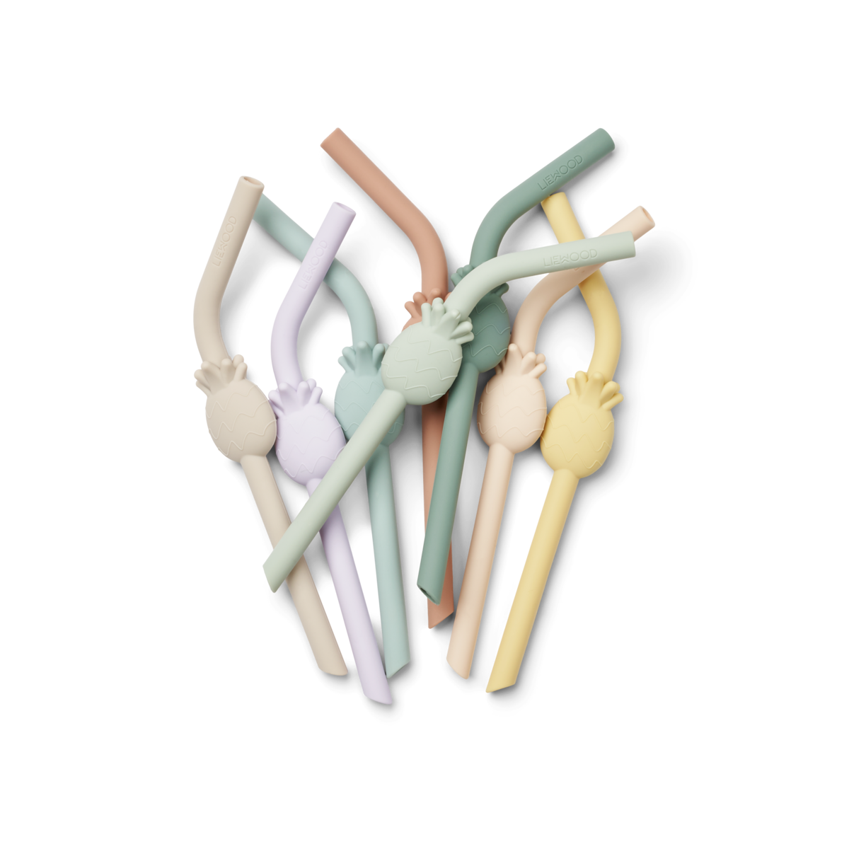 Drinking straws Carlson Pineapple π set of 8