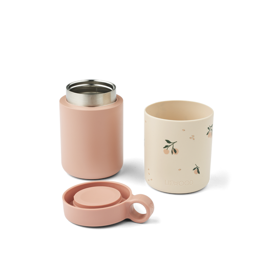 Thermosbehälter Kian aus Edelstahl 🍑 Pfirsichprint