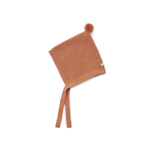 Fresia baby knitted hat Tuscany rose