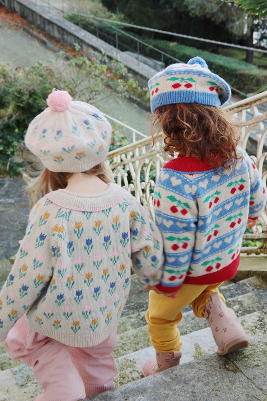 Belou Beret Merino Knit Tulipe 🌷