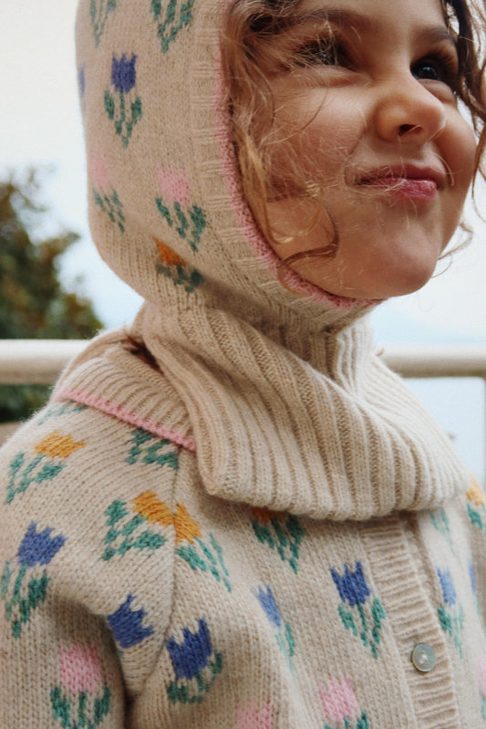 Belou Balaclava Merino Knit Tulipe 🌷