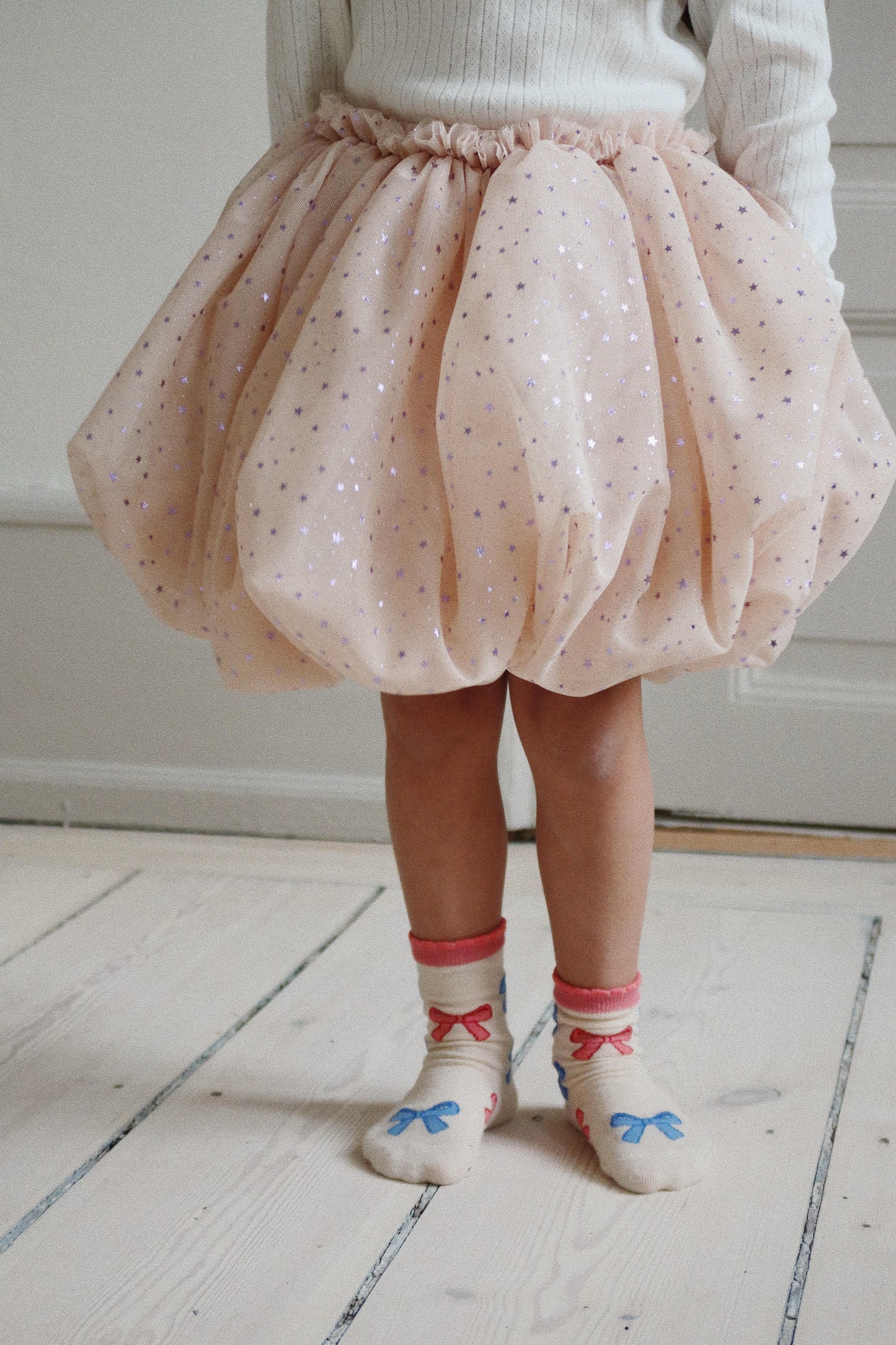 Fairy Balloon Tulle Skirt Nude/Lilac