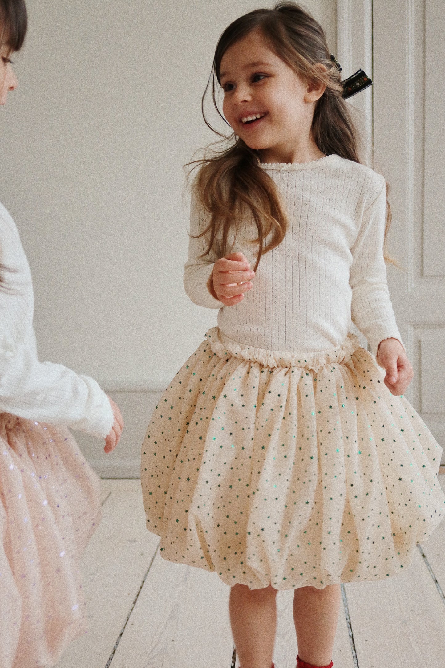 Fairy Balloon Tulle Skirt Nude/Lilac
