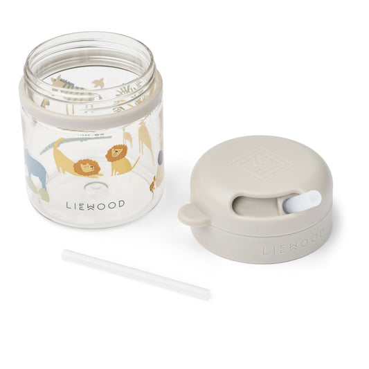 Pavia Tritan Strohalm Cup 🦒🐘280ml Liewood