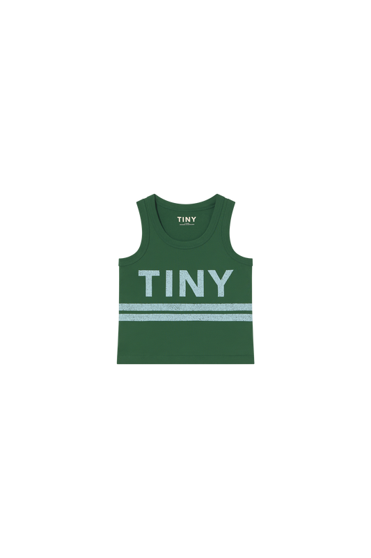 Emerald green Tank top von TinyCottons Vorderansicht