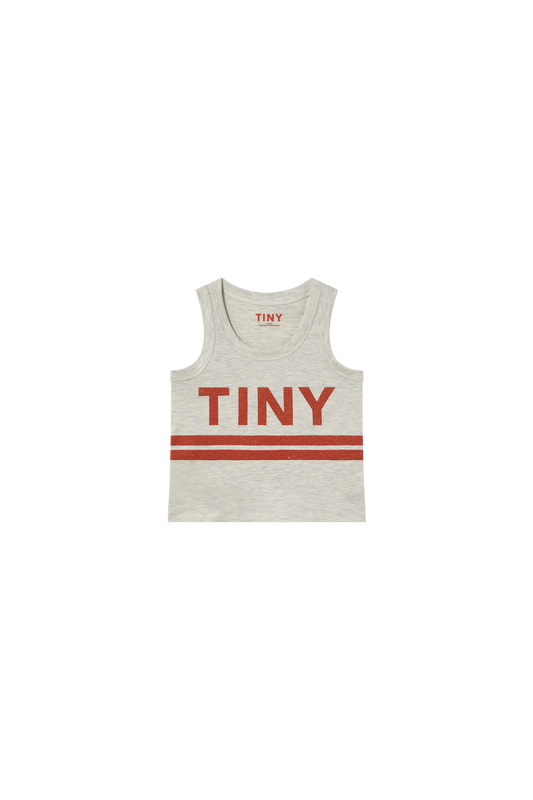 Tank Top Logo Stripes Cream/Heather TinyCottons