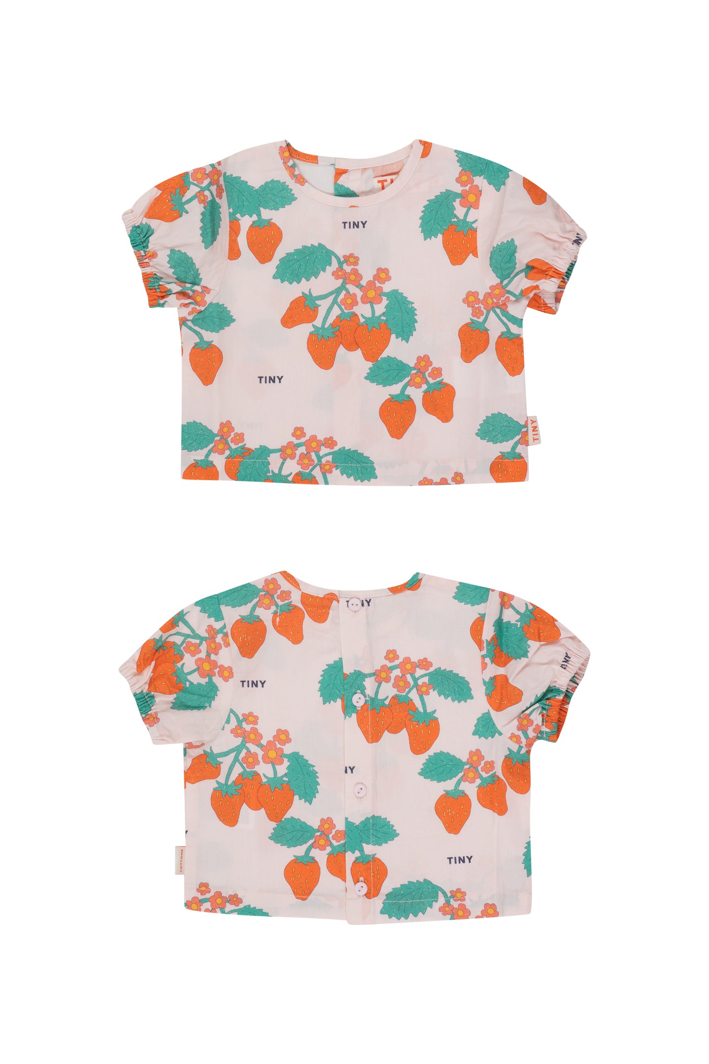 Strawberries Baby Shirt TinyCottons