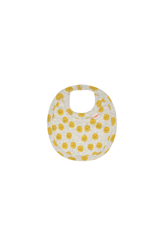 Babylatz mit aufgedruckten Sonnen in geripptem Jersey