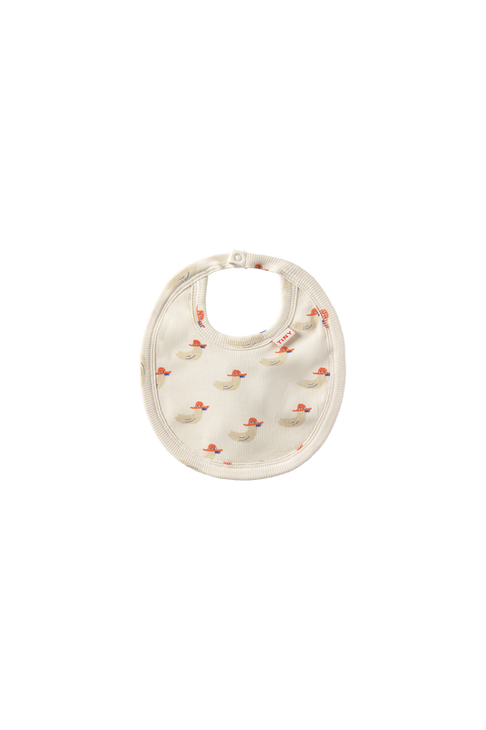 Ducks bib TinyCottons off-white