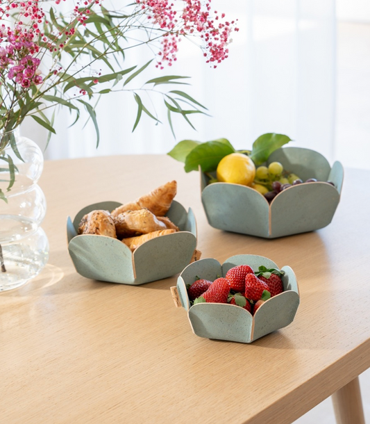 Clarissa Kork Schale Bloom Salbei Medium