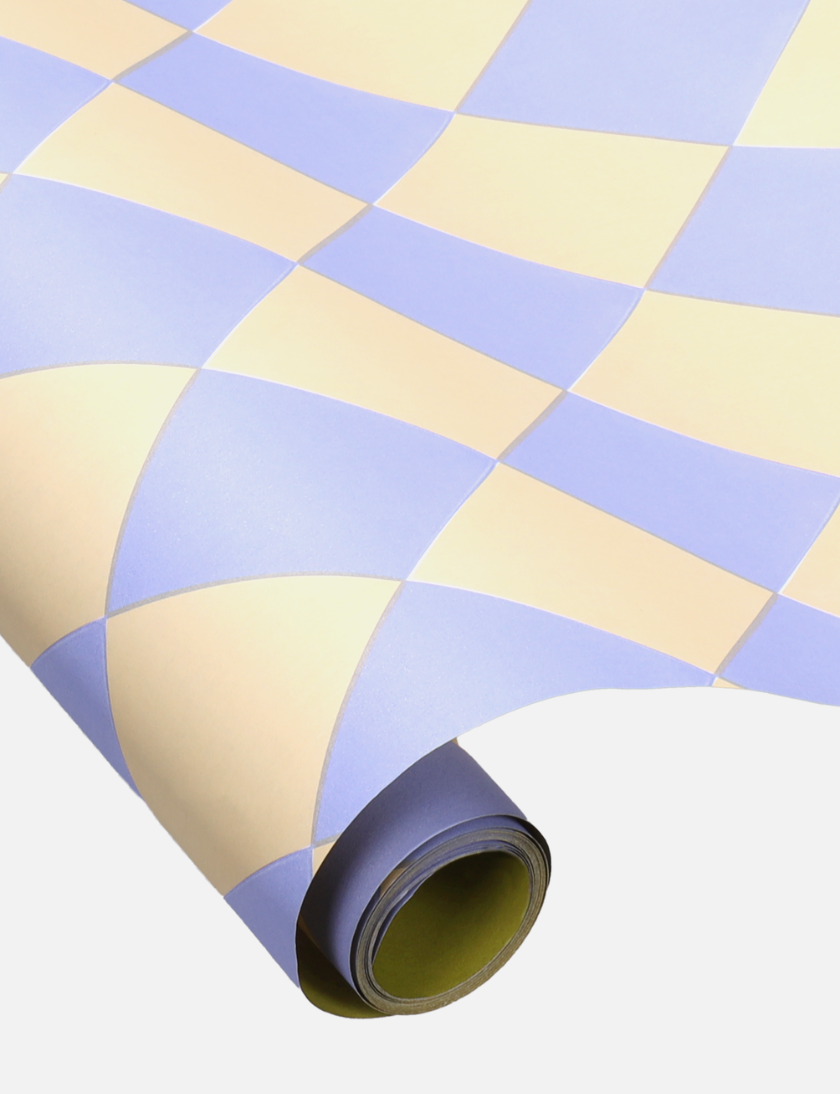 Geschenkpapier Ole Diamanten Vanille/Eisblau