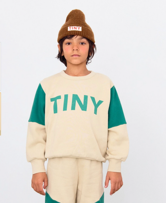 Color Block Sweater TinyCottons Dark Vanilla