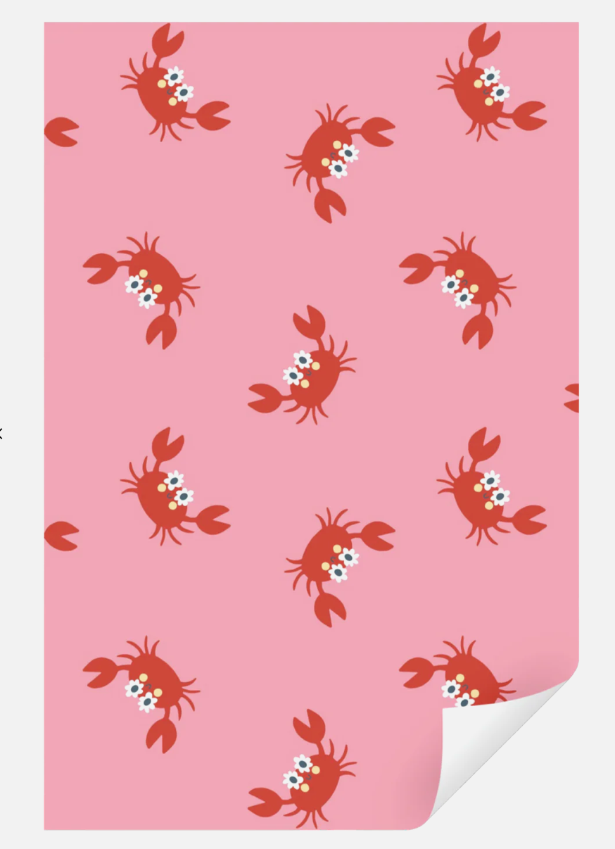 Geschenkpapier Summer Crab 🦀 Anne Pascal