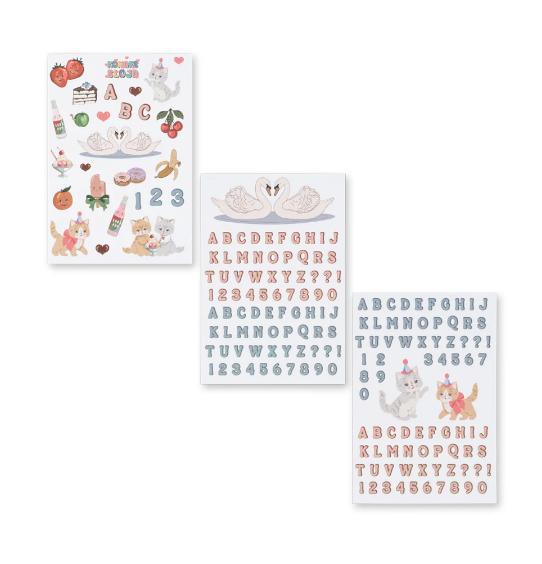 Back-to-school Aufkleber Set