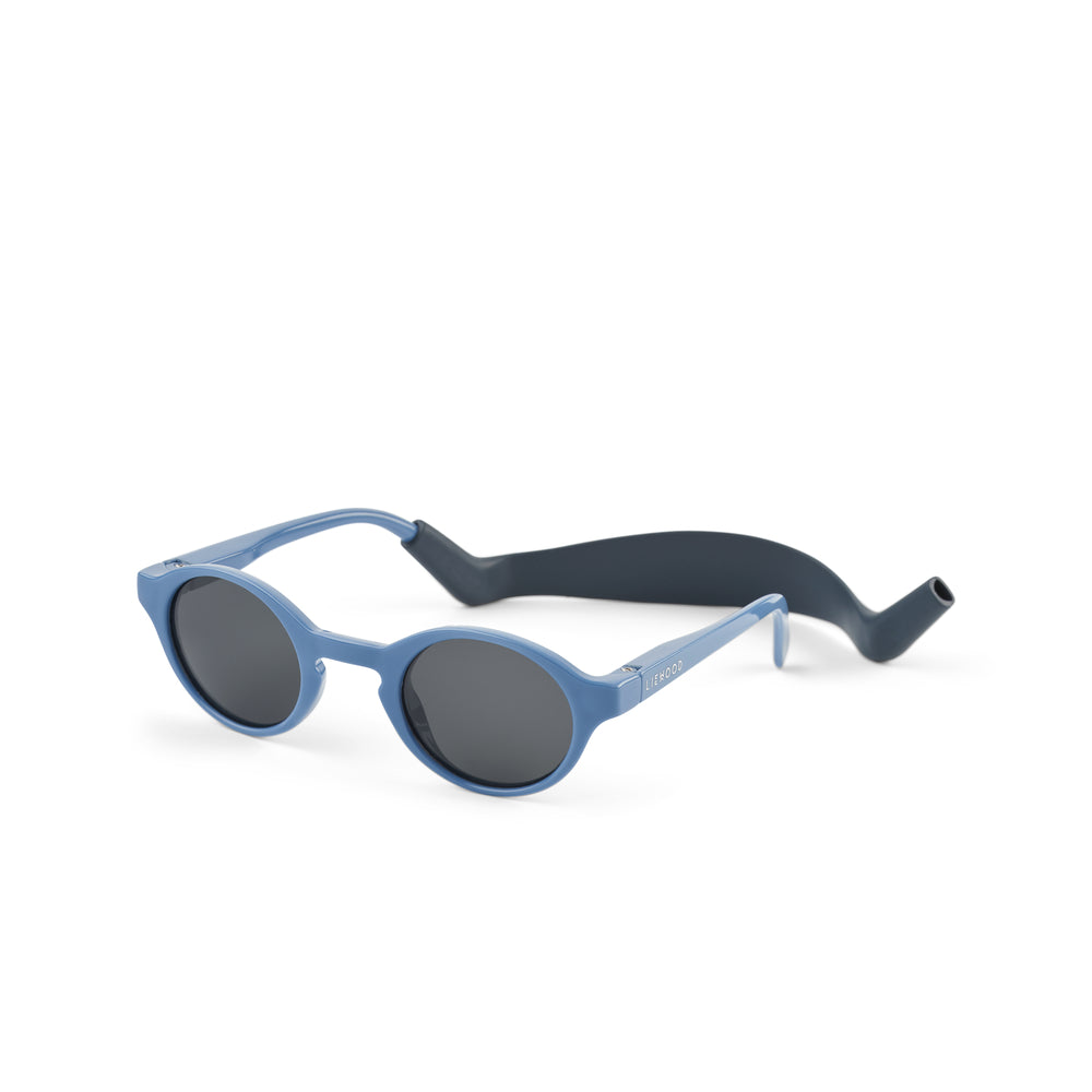 Stacey Babysonnenbrille mit Silikonband Riverside/Navy Liewood