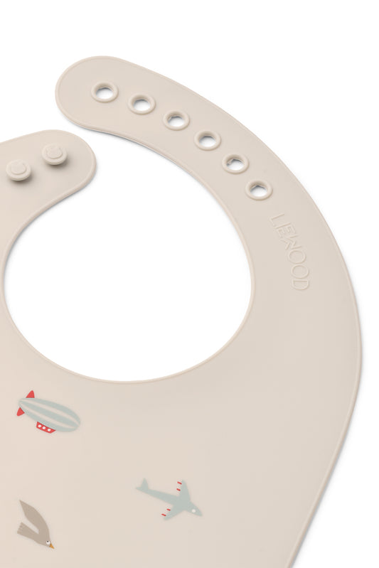 Set of 2 silicone baby bibs 🥐🍌