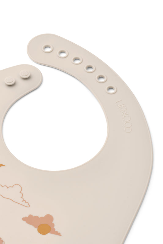 Set of 2 silicone baby bibs 🥐🍌