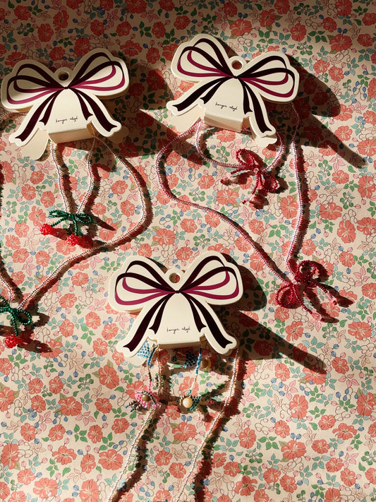 🍒 Set Kette und Armband Glasperlen Cherry