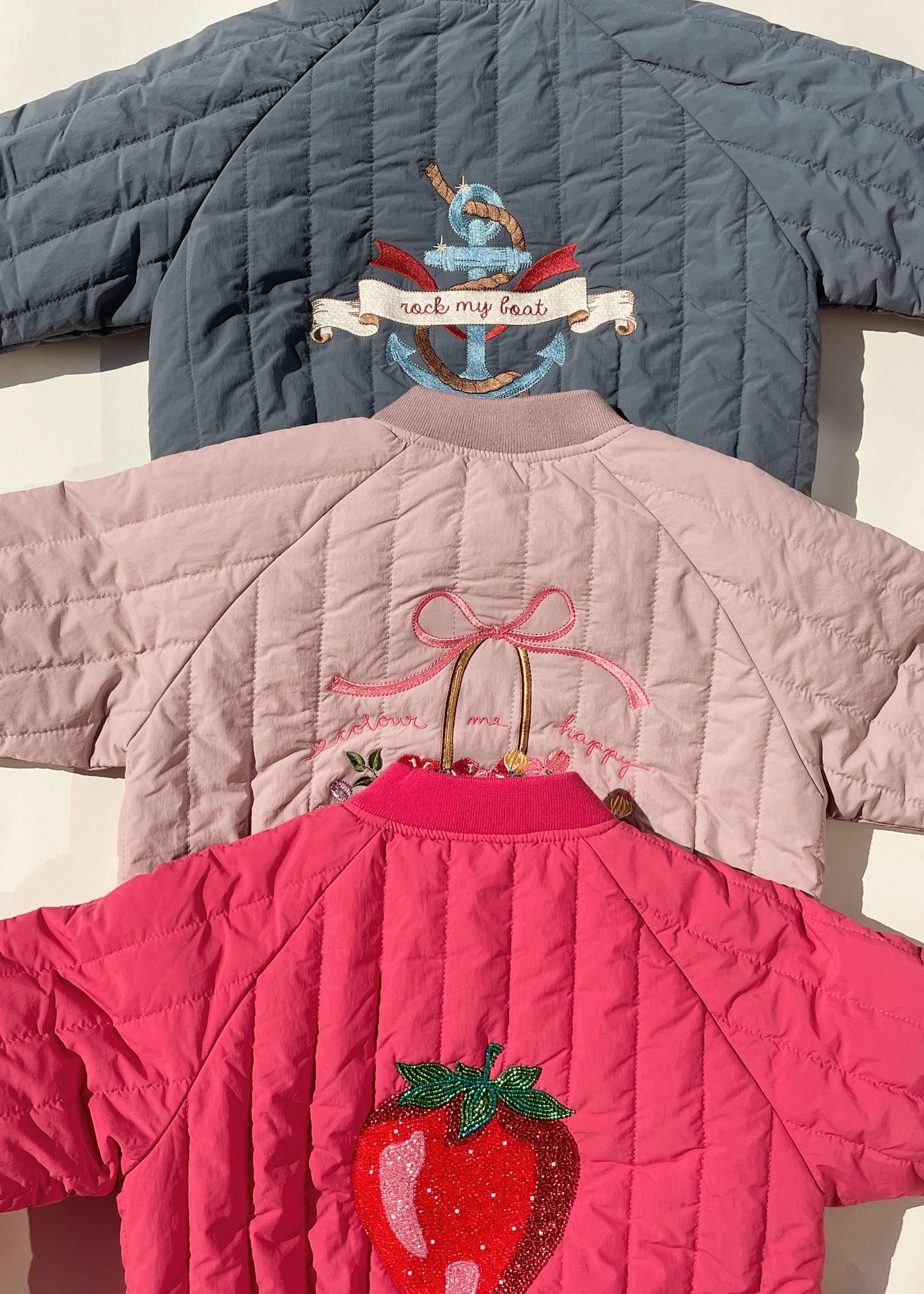 Bomber Jacke Juno “Sparkle“ Strawberry 🍓