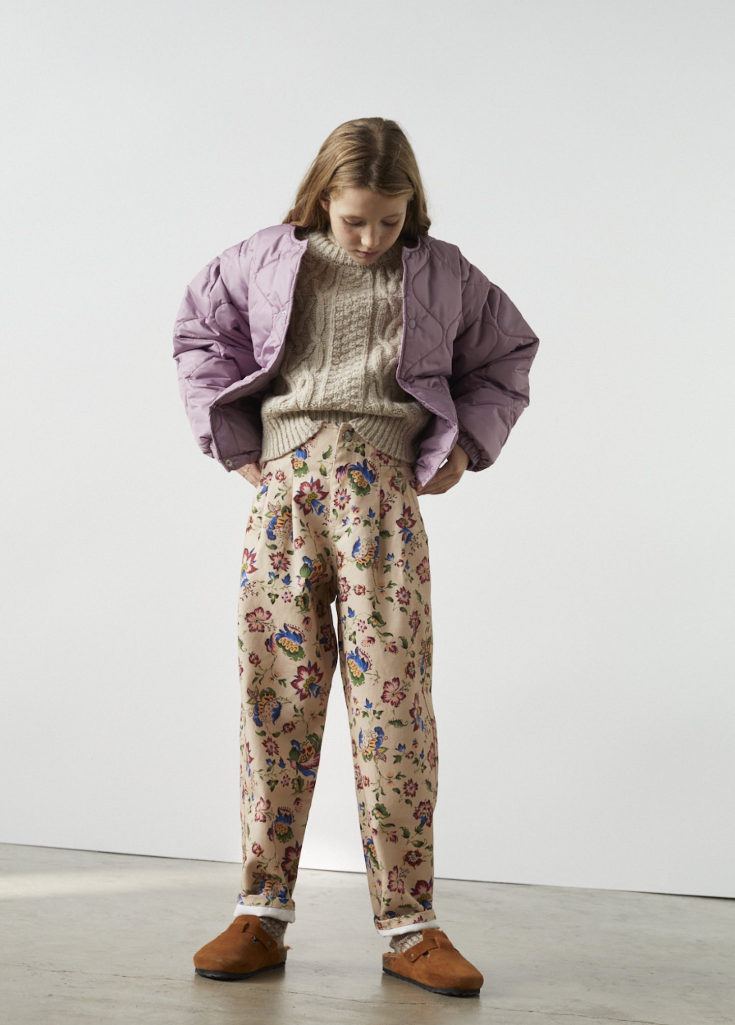 Rene Lyocell Blumen Hose The new society