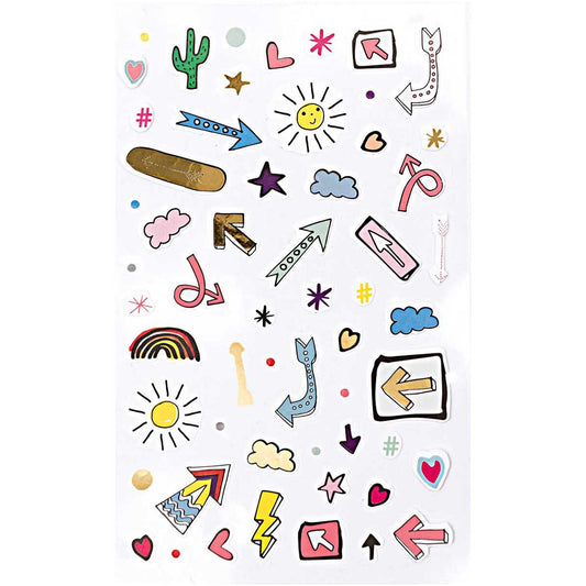 Calendario dell'Avvento adesivo polvere/oro