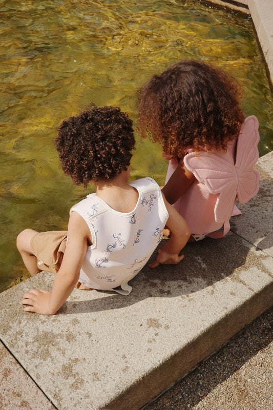 Schwimmweste Piper von Konges Slojd mit Flügeln, Pailletten und Rüschen