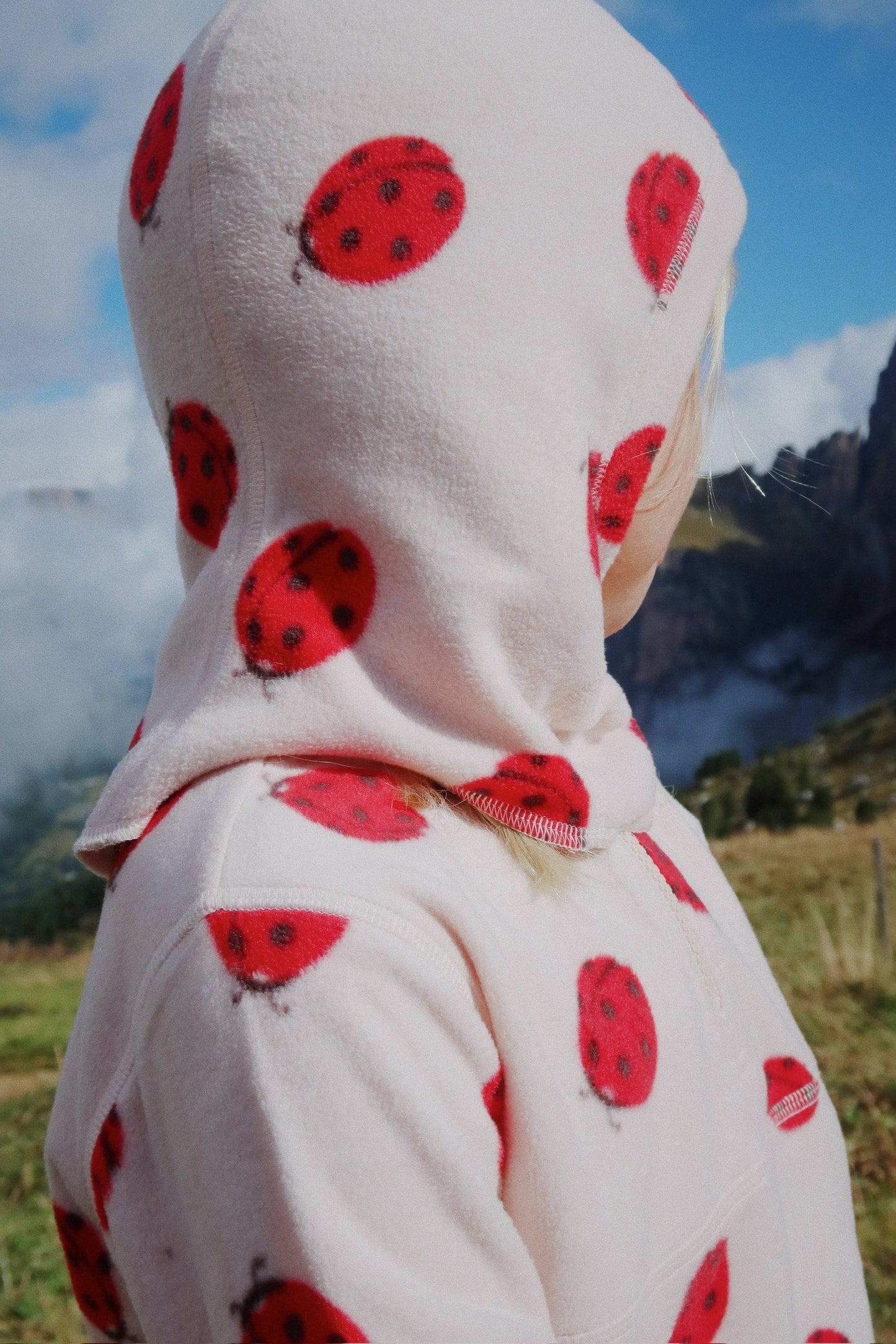 Tavi Fleece Quarter Zip Sweater Ladybug