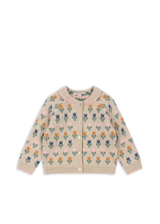 Cardigan Belou Merino Tulipe 1.5-6 years 🌷
