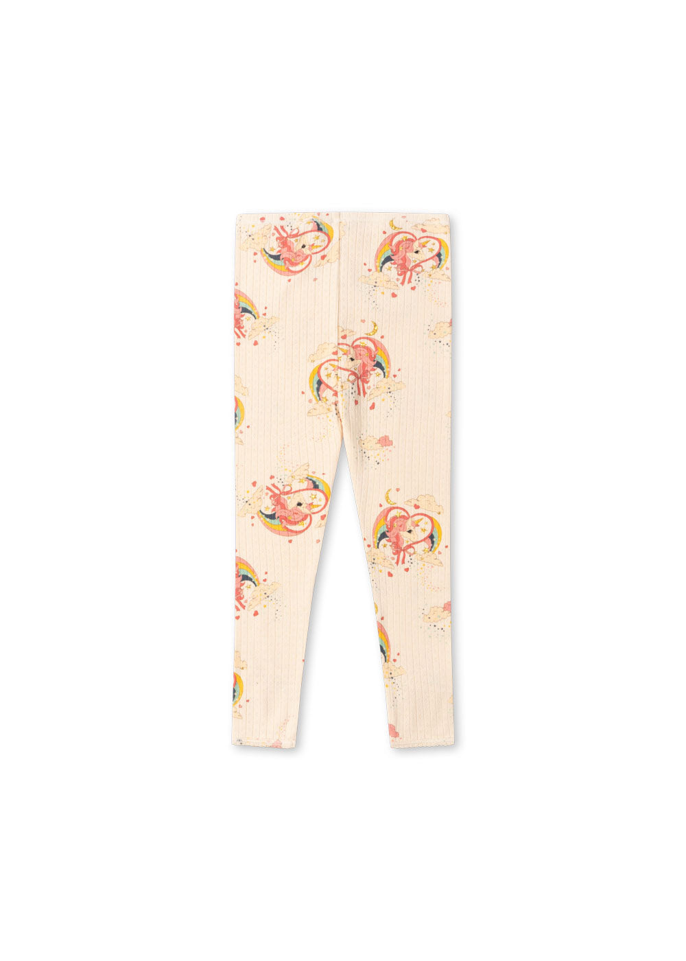 Minnie Konges Sloejd Leggings in Ribjersey mit Glitzerprint Unicorn