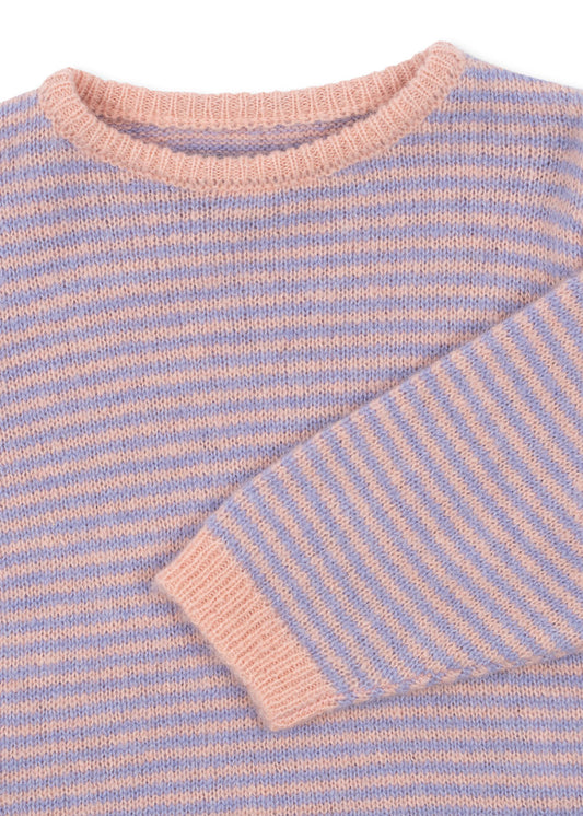 Berle Puff Knit Sweater with Stripes🌷