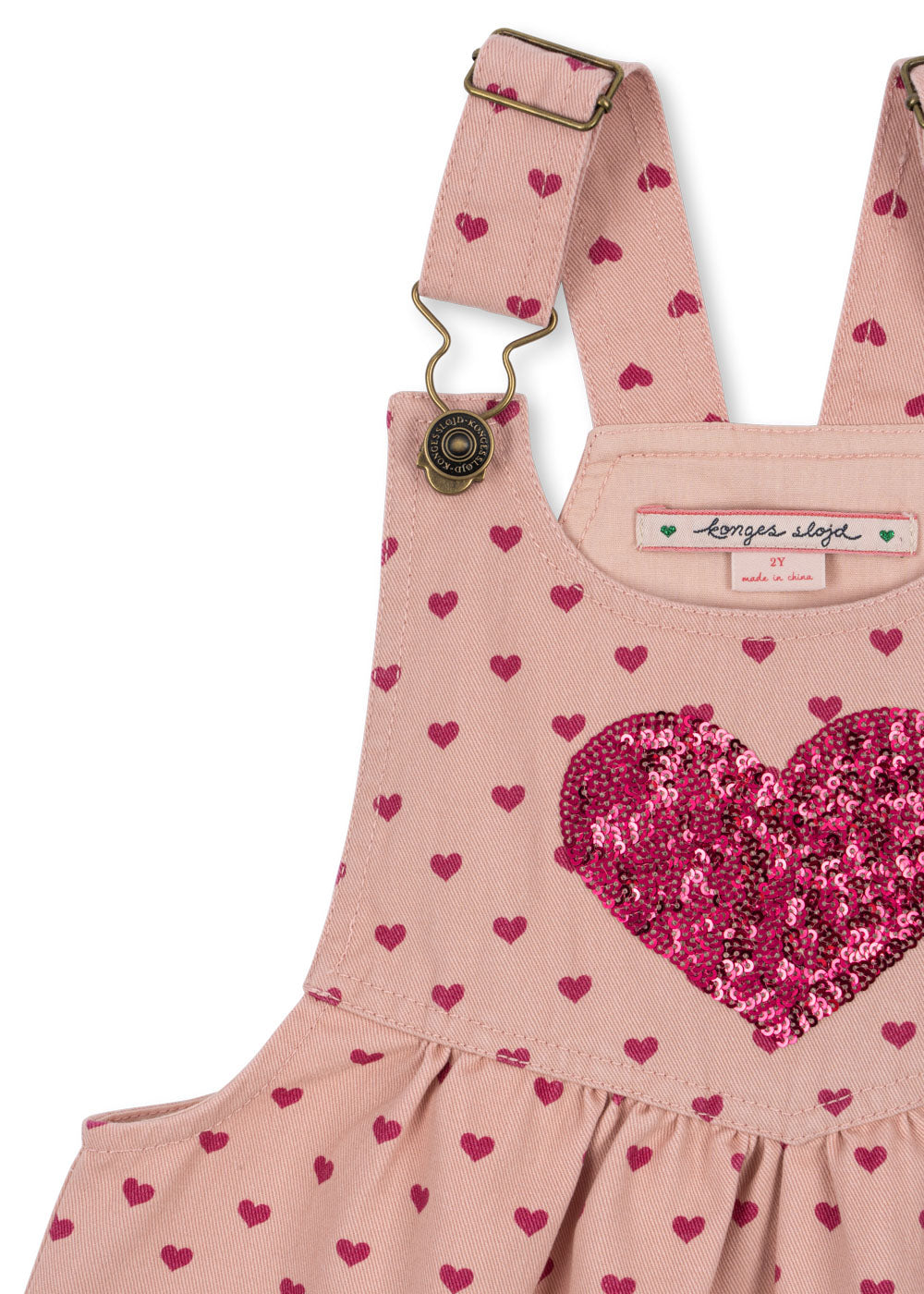 Nola Dress Berry Coeur Pailletten