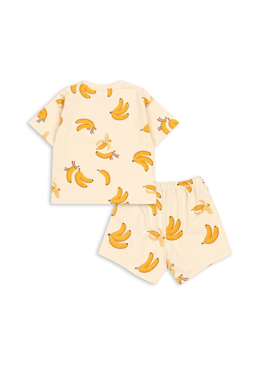 Set maglietta/pantaloncini Go Bananas Lin GOTS Konges Slojd