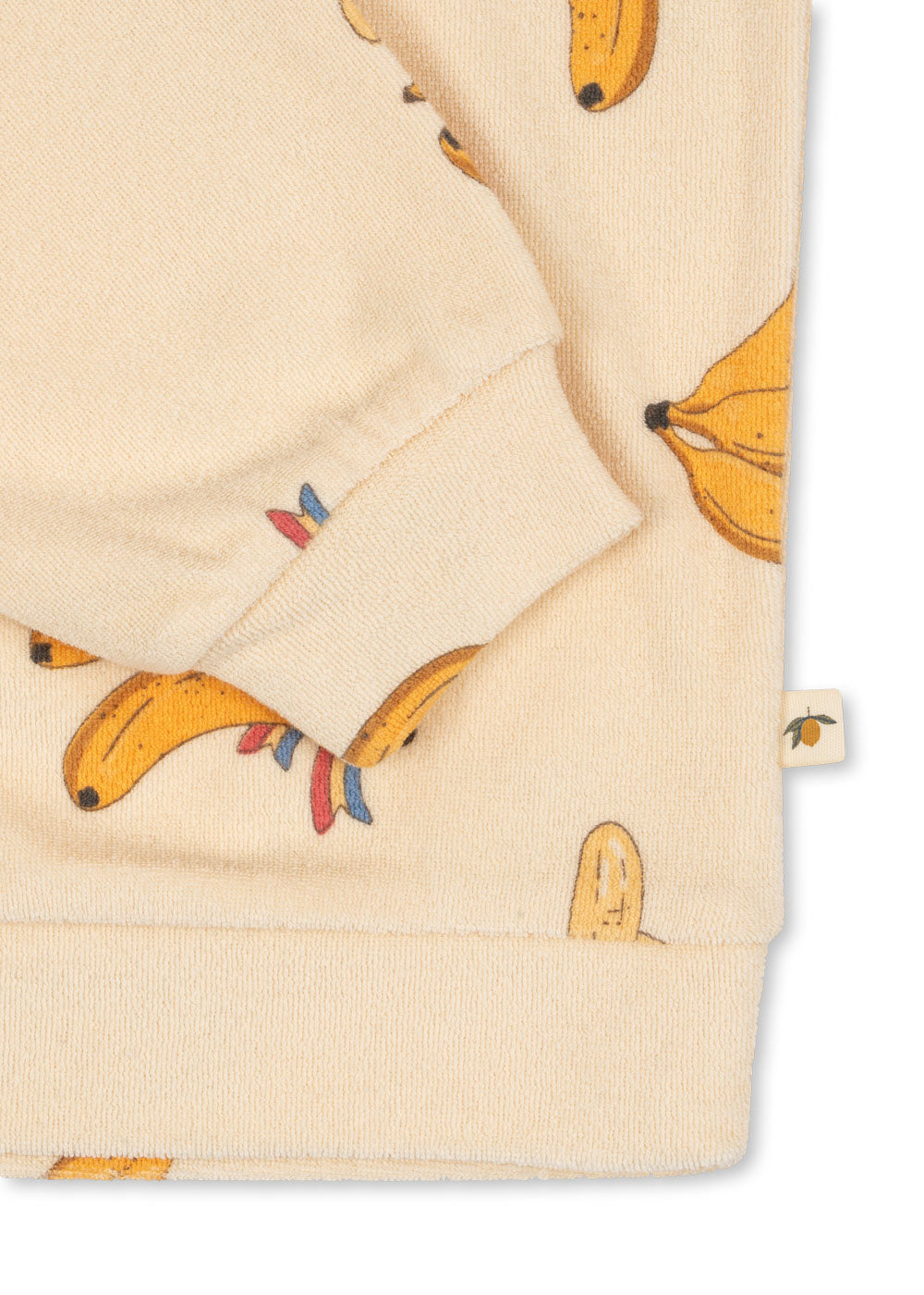 Terry cloth sweatshirt Itty “Go bananas” GOTS